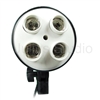 Photo Studio 4-socket light head with power cords