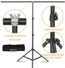 New 1.5M (wide) x2M (tall) fully adjustable T shape Background Support Backdrop Stand Kit with case