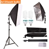 Pro Photo Studio Softbox Continuous 2 x 135 watt 5500K Lighting kit Video fluorescent Set