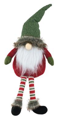 Clyde Stripe Leg Santa Gnome