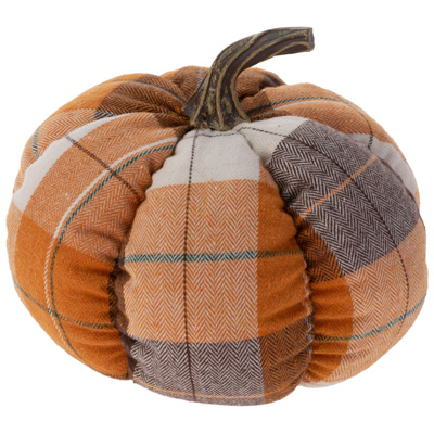 Autumn Plaid Pumpkin