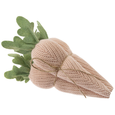 Crochet Plush Cream Carrots (Bundle of 3)