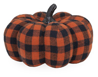 Squat Black & Orange Check Pumpkin