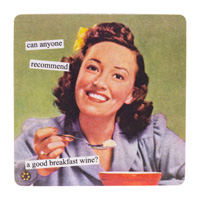 Anne Taintor Magnet Breakfast Wine