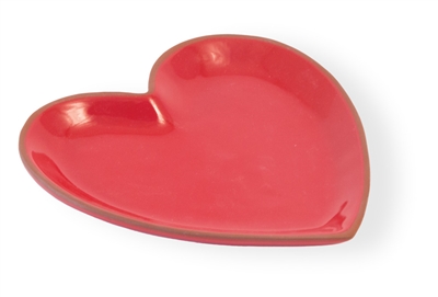 Red Cherry Terracotta Small Heart Plate