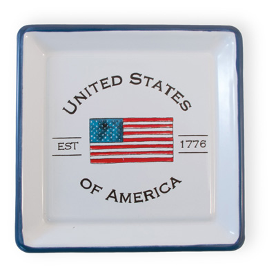 Americana USA Square Plate