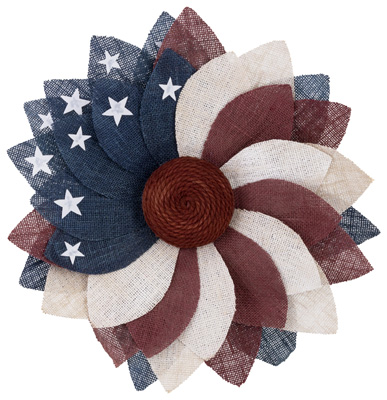 Burlap Americana Wreath