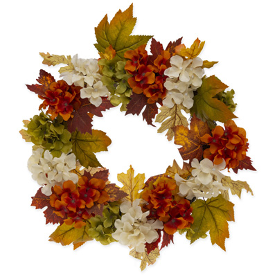 Fall Hydangea Wreath