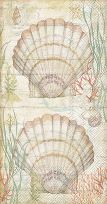 Shell And Coral Guest Towel