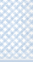 Gingham Guest Towel light blue