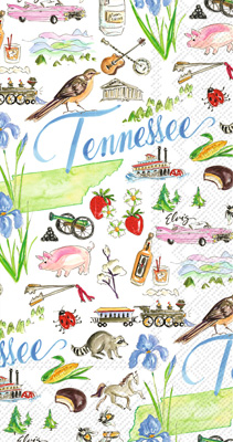 Rosanne Beck - Tennessee State Collection TN Guest Towel
