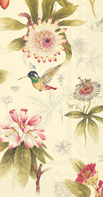 Hummingbird and Blossoms Cream