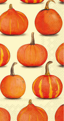 Pumpkin Party Cream Guest Towel