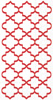 Moroccan Trellis Guest Towel red