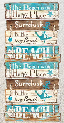 Happy Place at the Beach Guest Towel