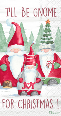 Gnome For Christmas Guest Towel