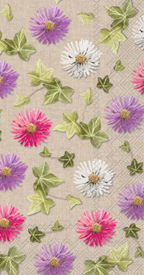 Autumn Asters Guest Towel linen