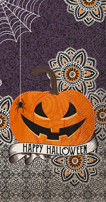 Happy Halloween Pumpkin Guest Towel