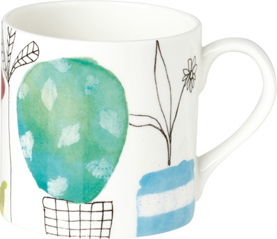 Roof Garden Bone China Mug