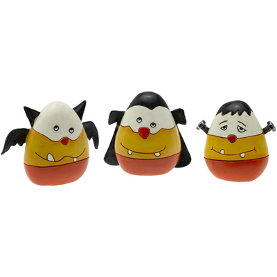 Halloween Candy Corn Bat Frank & Drac