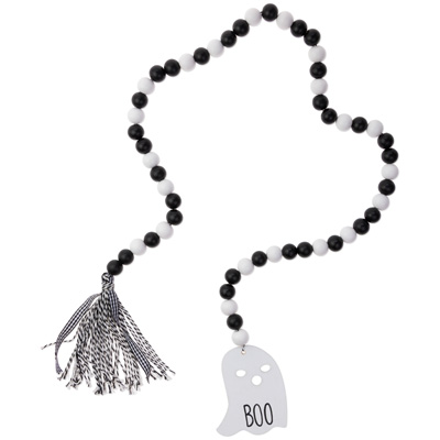 Ghostly Boo Beads Black & White