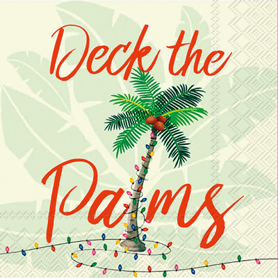 Deck the Palms Cocktail Napkin
