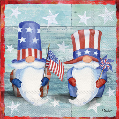 Freedom Gnomes Cocktail Napkin