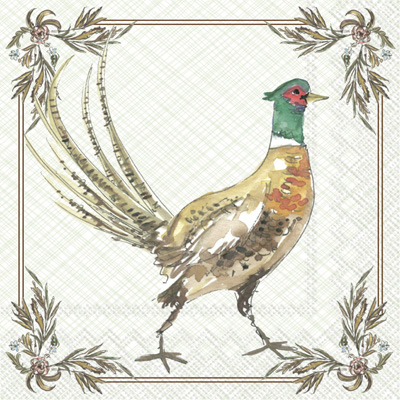 Pheasant Cocktail Napkin