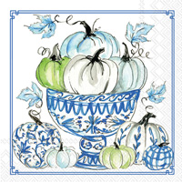 Chinoiserie Pumpkins Cocktail Napkin