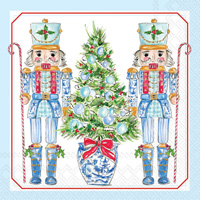 Blue Nutcrackers Cocktail Napkin