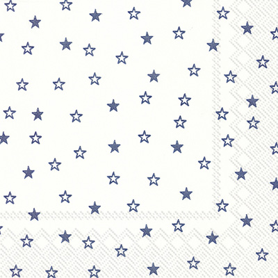 Little Stars white blue