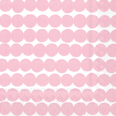 Marimekko Rasymatto White/Rose Cocktail Napkin