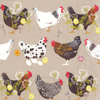 Spatter Hens linen