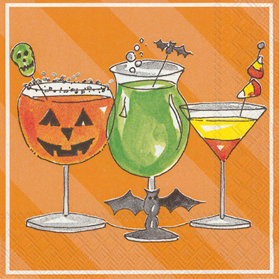 Rosanne Beck Spooky Cocktail Cocktail Napkin