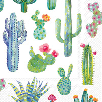 My Little Green Cactus Cocktail Napkin w