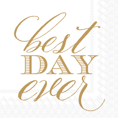 Best Day Ever Cocktail Napkin