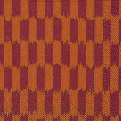 Marimekko - Piekana Terracotta Cocktail Napkin