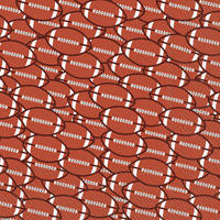 Football Brown Cocktail Napkin red