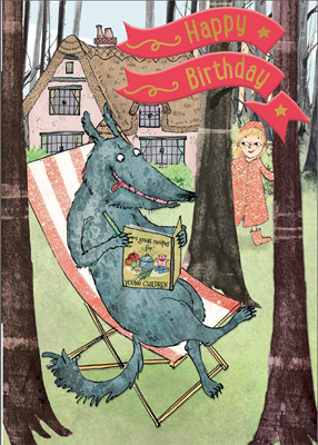 Cardooo Birthday Fairy Story Card Little Red Riding Hood