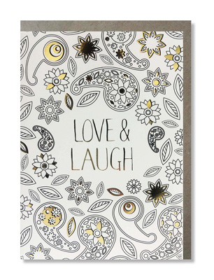 Cardooo Coloring Card Love & Laugh