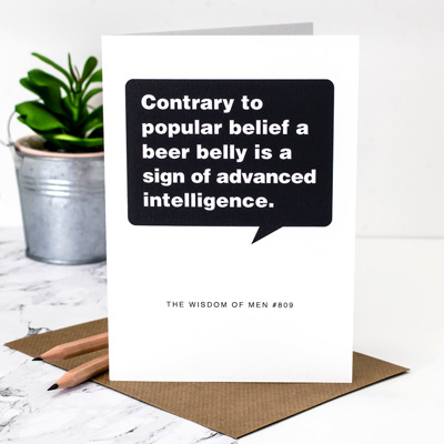 Coulson Macleod Beer Belly Greeting Card