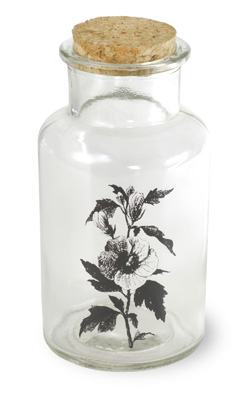 Primrose Flower Jar with Cork Small