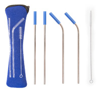 Blue On the Go Straw Kit