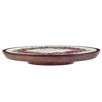 14" cranberry wreath lazy susan