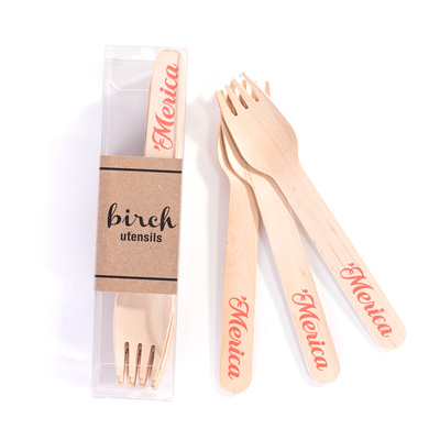 Eat Drink Host Merica Birch Forks