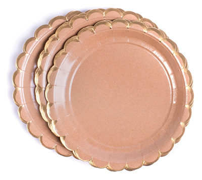 Eat Drink Host Fancy Schmancy Kraft Plates