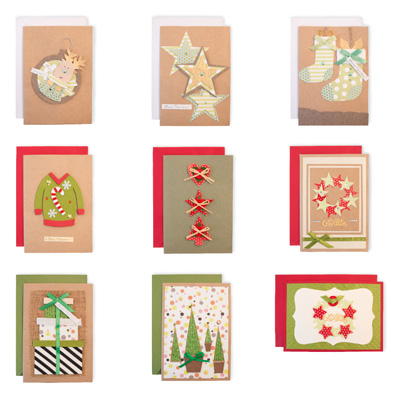 Handmade Festive Christmas Card Collection