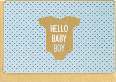 Enfant Terrible Hello Baby Boy Card