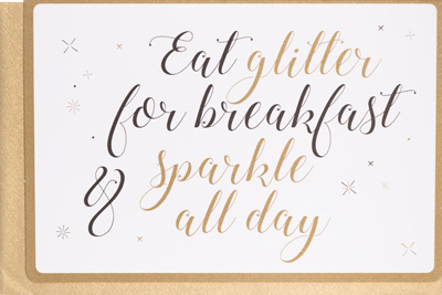 Enfant Terrible Eat Glitter Card