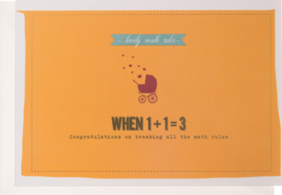 Enfant Terrible When 1+1=3 Birthday Card